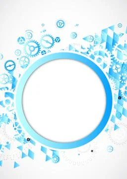 Abstract technology vector background. Stock Illustration