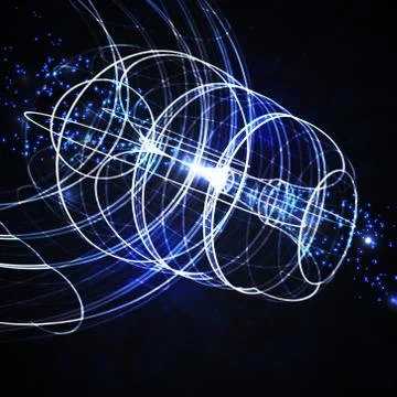 Abstract technology, vector technical drawing, shiny space background eps10 Stock Illustration