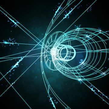 Abstract technology, vector technical drawing Stock Illustration