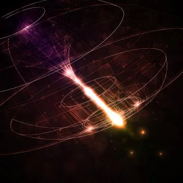 Abstract technology, vector technical drawing, shiny space background eps10 Stock Illustration