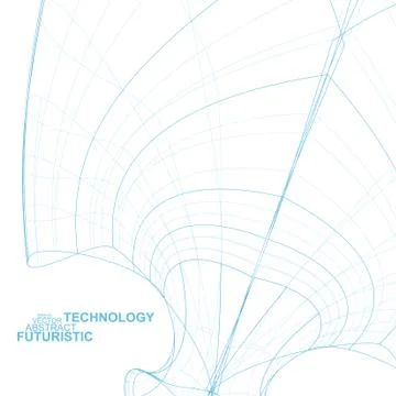 Abstract technology, vector technical drawing, shiny space background eps10 Stock-Illustration