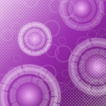 Abstract technology on violet background Stock Illustration