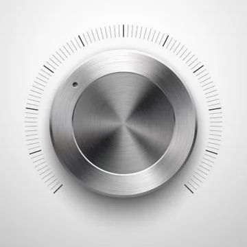 Abstract Technology Volume Knob Stock Illustration