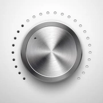 Abstract Technology Volume Knob Stock Illustration