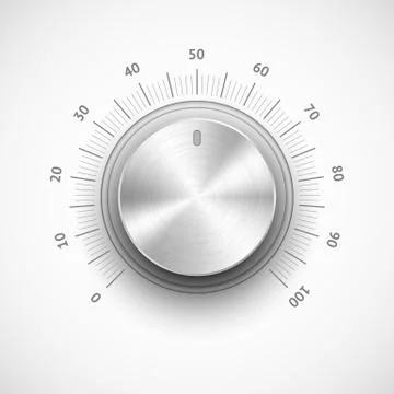 Abstract Technology Volume Knob Stock Illustration