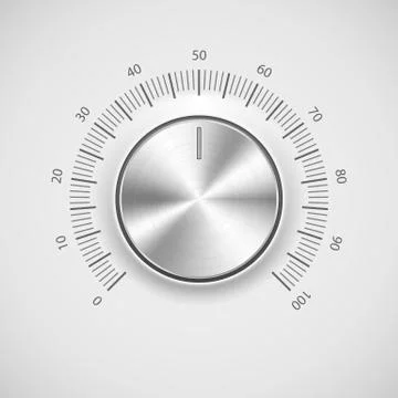 Abstract Technology Volume Knob Stock Illustration