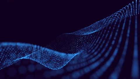 Abstract technology wave background concept. Motion of digital data flow. 4K Stock Footage 236678893