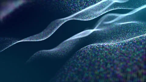 Abstract technology wave background concept. Motion of digital data flow. 4K Stock Footage 237216630