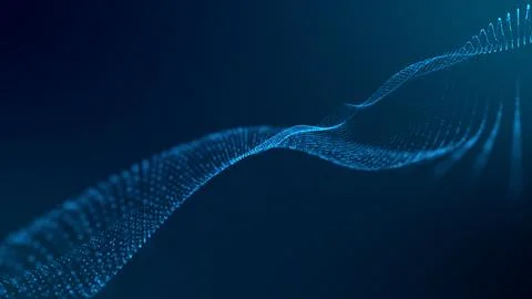 Abstract technology wave background concept. Stock Illustration