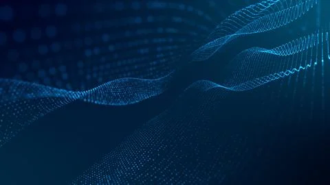 Abstract technology wave background concept. Stock Illustration