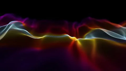 Abstract technology wave background. Internet technology concept digital Stock Illustration
