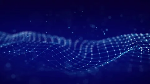 Abstract technology wave. Flow of particles. Stock Footage 169360164