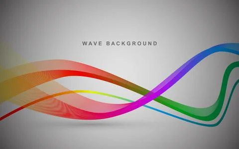 Abstract technology wave lines on background. Modern technology banner, cor.. イラスト素材