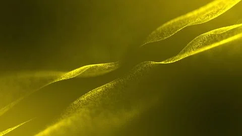 Abstract technology wave. Looping animated background made with trapcode fo.. 스톡 일러스트
