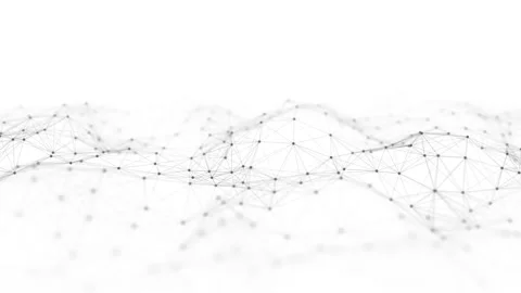 Abstract technology wave of particles and line. Artificial intelligence. Stock Footage 162405214