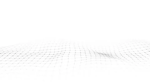 Abstract technology wave of particles and line. Big data visualization. 動画素材 168421349