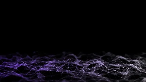 Abstract technology wave of particles and lines. Big data visualization. Ai. Stock Footage 270416702