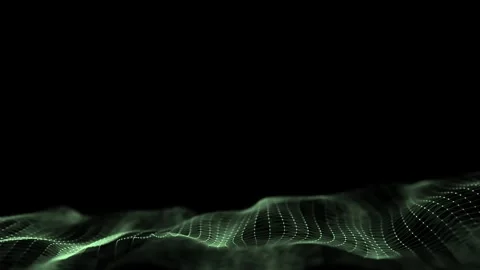 Abstract technology wave of particles and lines. Big data visualization. 動画素材 274194523