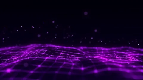 Abstract technology wave of particles. Artificial intelligence. 動画素材 229121649