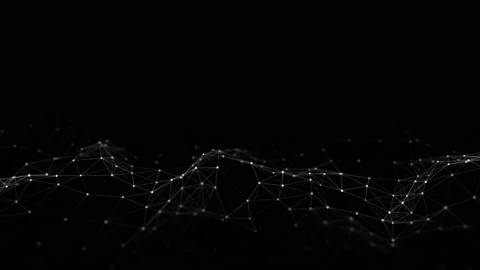 Abstract technology wave of particles. Big data visualization. Stock Footage 162406250