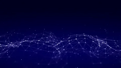 Abstract technology wave of particles. Big data visualization. Stock Footage 162406304