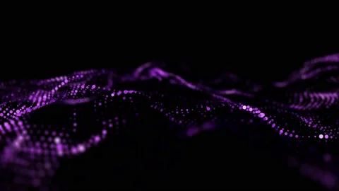 Abstract technology wave of particles. Big data visualization. Stock Footage 162406318