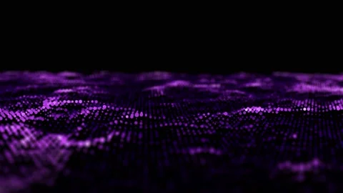 Abstract technology wave of particles. Big data visualization. Stock Footage 162406370