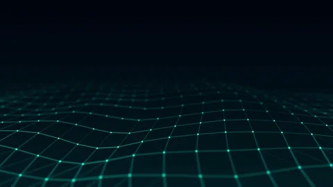 Abstract technology wave of particles. Big data visualization. Stock Footage 166171100