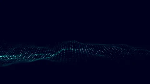 Abstract technology wave of particles. Big data visualization. Stock Footage 168417172