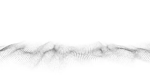 Abstract technology wave of particles. Big data visualization. Stock Footage 168418005