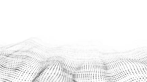 Abstract technology wave of particles. Big data visualization. Stock Footage 168418324