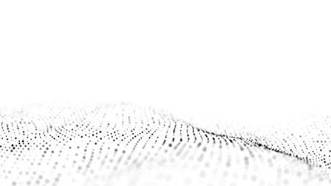 Abstract technology wave of particles. Big data visualization. Stock Footage 207747778