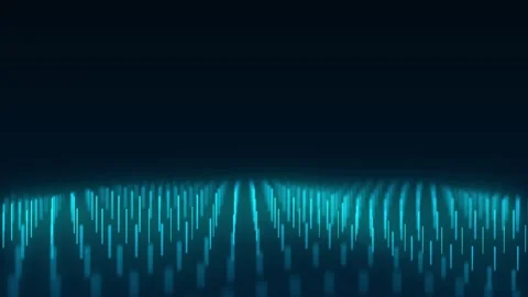 Abstract technology wave of particles. Big data visualization. Stock Footage 229124600