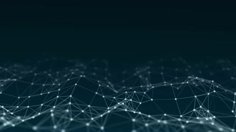 Abstract technology wave of particles. Dark background. Stock Footage 162405170