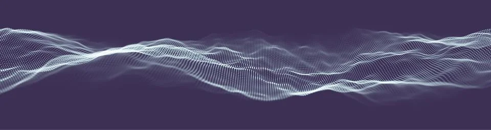Abstract technology web banner. Background 3d grid. Ai tech wire network Stockillustratie