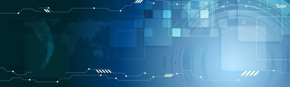 Abstract technology web header banner Abstract technology web header banne... Stock Photos