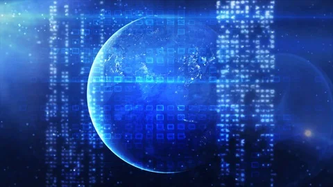 Abstract technology world background Stock Footage 101340391