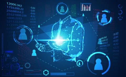 Abstract technology world digital link network connection, business man link  Illustrazione stock