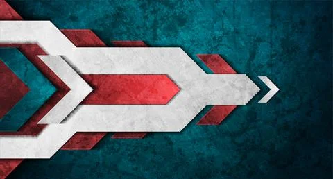 Abstract techology grunge geometric background Stock Illustration