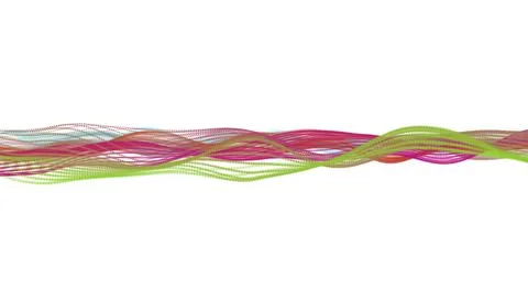 Abstract techy wavy background with particles. abstract background with lines. イラスト素材