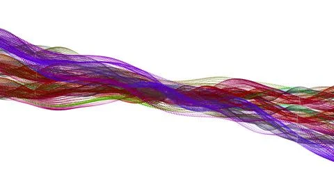 Abstract techy wavy background with particles. abstract background with lines. イラスト素材