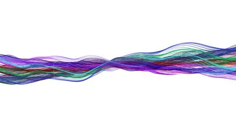 Abstract techy wavy background with particles. abstract background with lines. イラスト素材