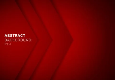 Abstract template 3D red triangle with overlap paper layer gradient color wit Stock Illustration