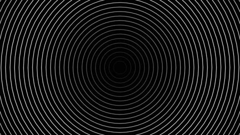 Abstract template with animation of white circular waves. Background for your Stock Footage 185640680