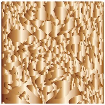 Abstract template background with gold oganic zigzag shapes Stock Illustration