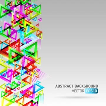 Abstract template background with triangle shapes Illustrazione stock