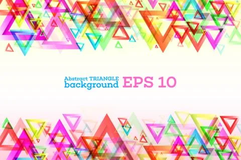 Abstract template background with triangle shapes Stock Illustration