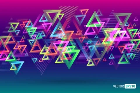 Abstract template background with triangle shapes Stock Illustration