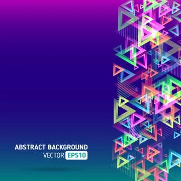 Abstract template background with triangle shapes Stock-Illustration