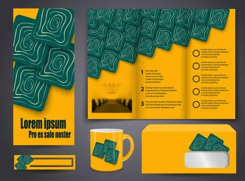 Abstract template brochure for design Stock Illustration
